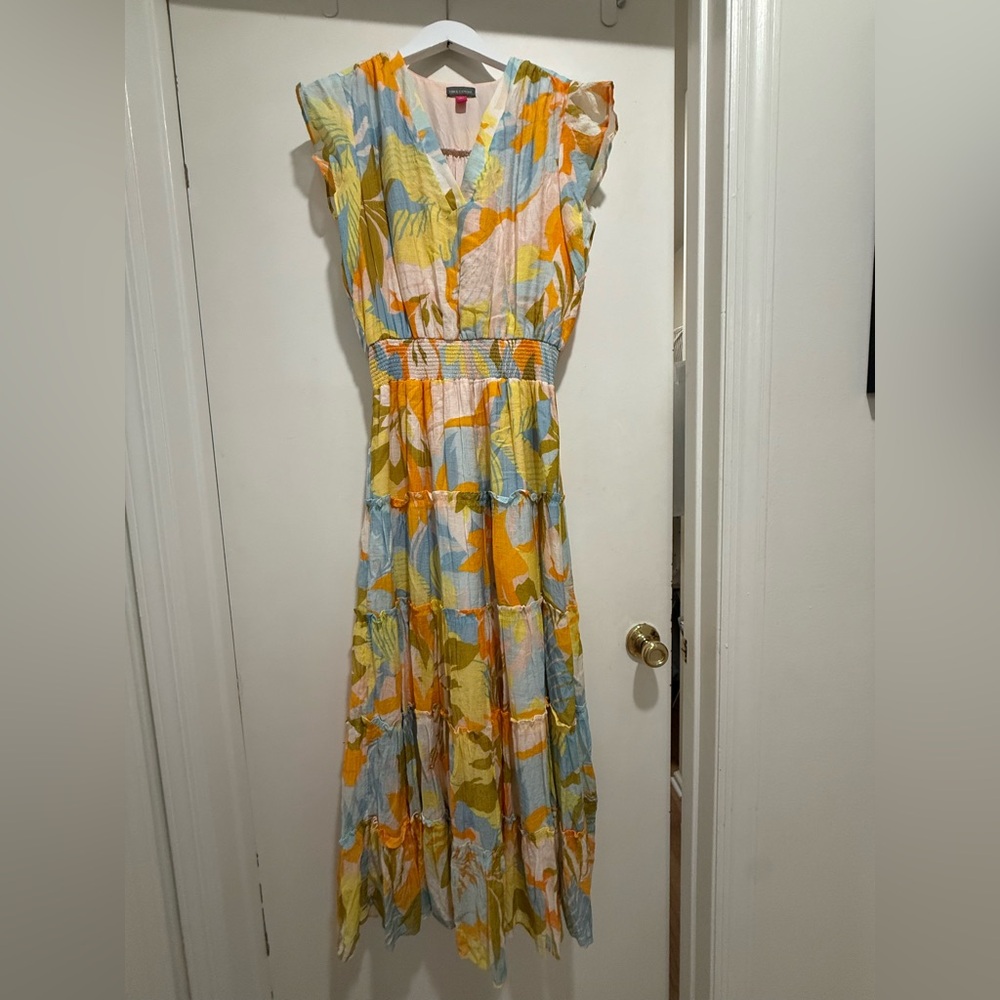 Colorful Vince Camuto Floral Maxi Dress